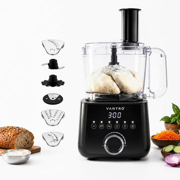 VANTRO 1000W Food Processor with 2L Bowl